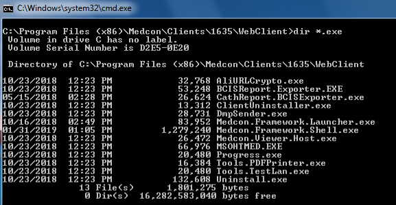 McKesson WebClient Binaries